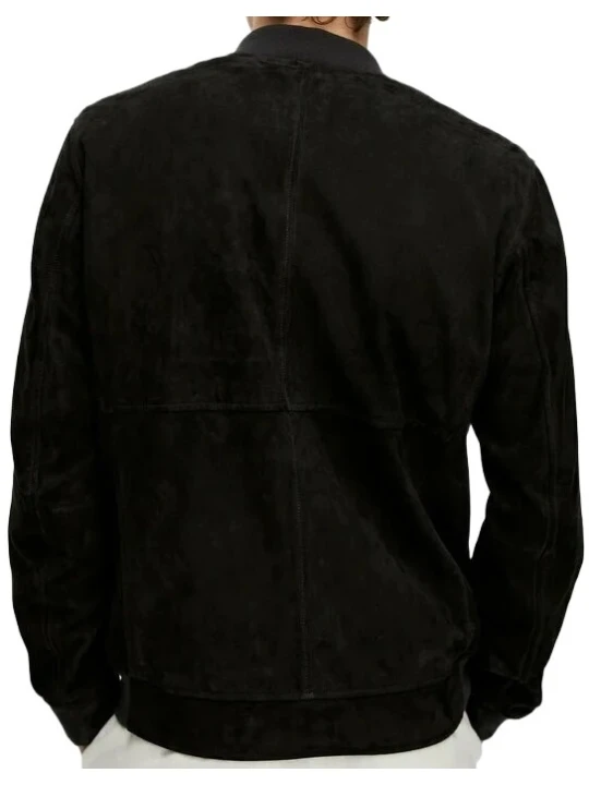 Black Leather Bomber Jacket Black Leather Bomber Jacket