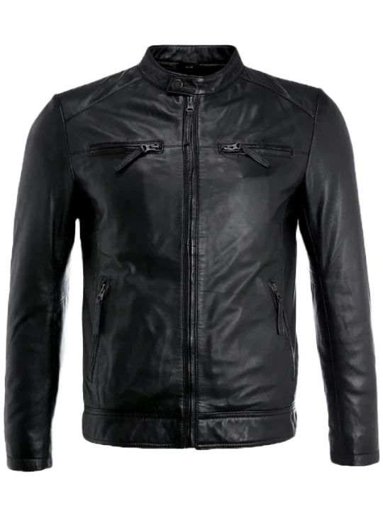 Biker Black Leather Jacket Biker Black Leather Jacket