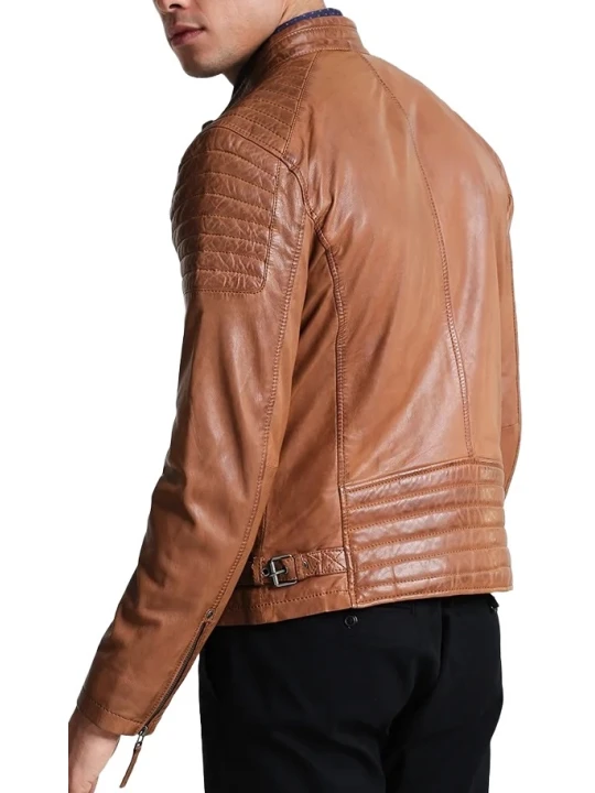 Cognac Leather Jacket Gents