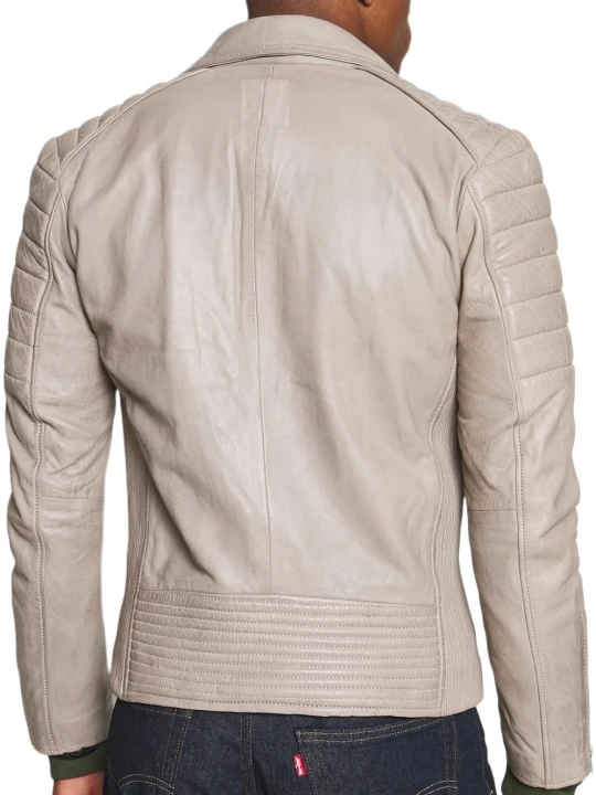 Cool Cream Leather Jacket