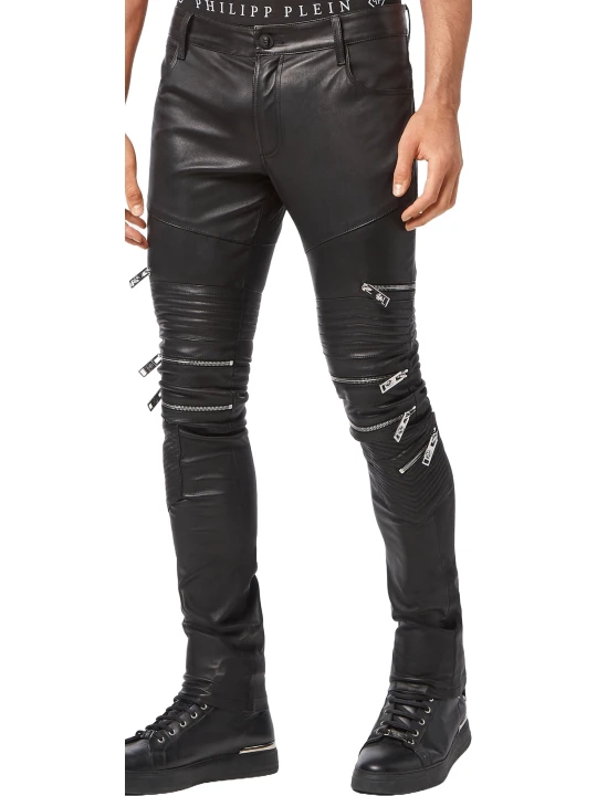 Genuine Black Leather Trousers