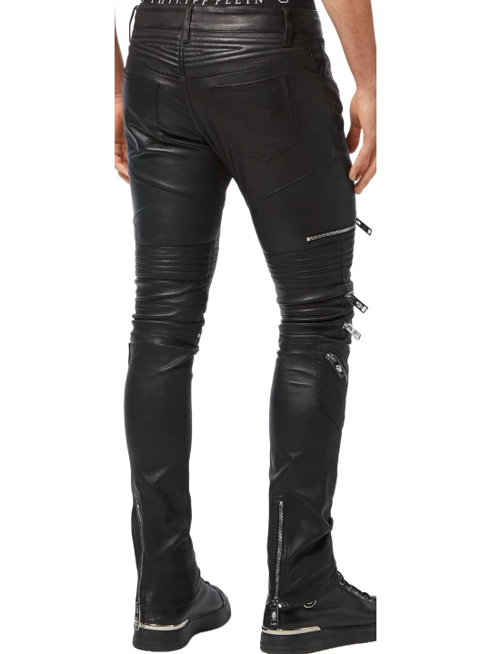 Genuine Black Leather Trousers