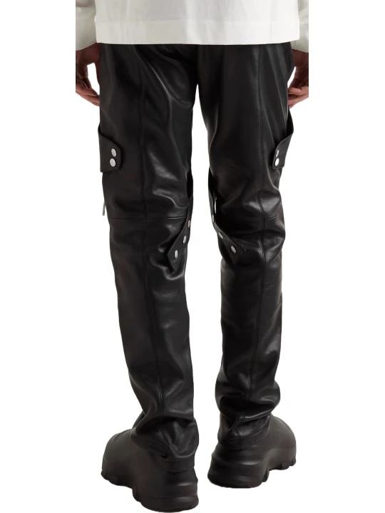 Men Custom Black Leather Pants Men Custom Black Leather Pants