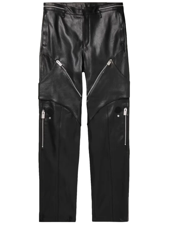 Men Custom Black Leather Pants Men Custom Black Leather Pants