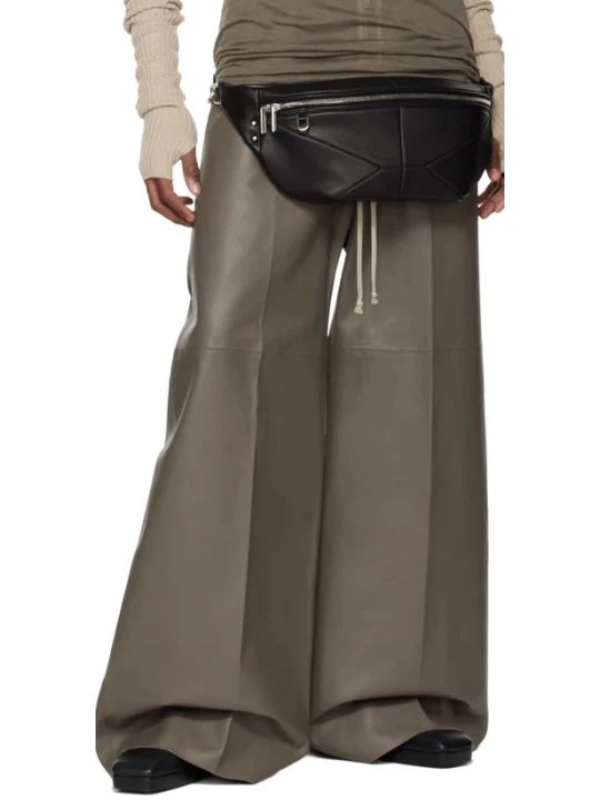 Wide Leg Dark Brown Pants