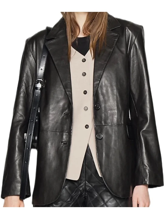 Best Black Leather Blazer Best Black Leather Blazer