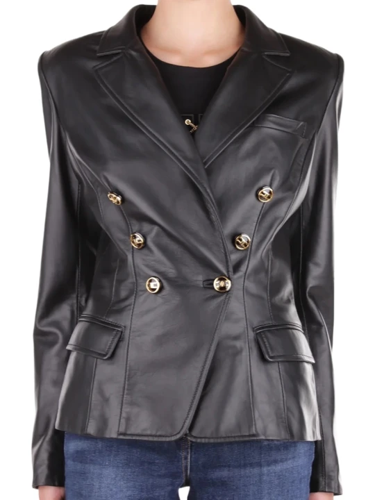 Black Leather Blazer Outfit