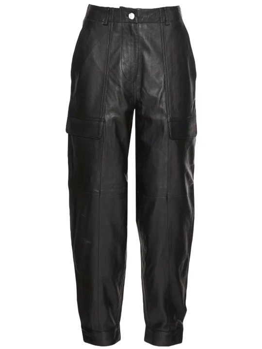 Classy Black Leather Capri Pant Classy Black Leather Capri Pant