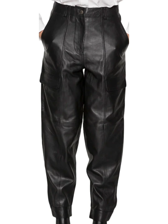 Classy Black Leather Capri Pant Classy Black Leather Capri Pant