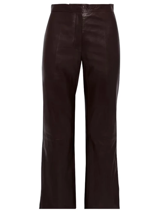 Elegant Dark Brown Leather Capri Elegant Dark Brown Leather Capri