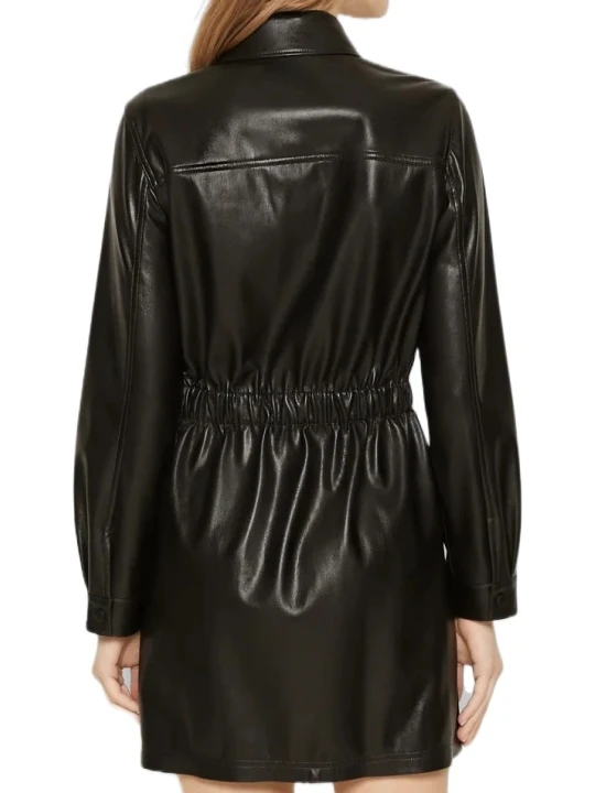 Lightweight Black Leather Dress