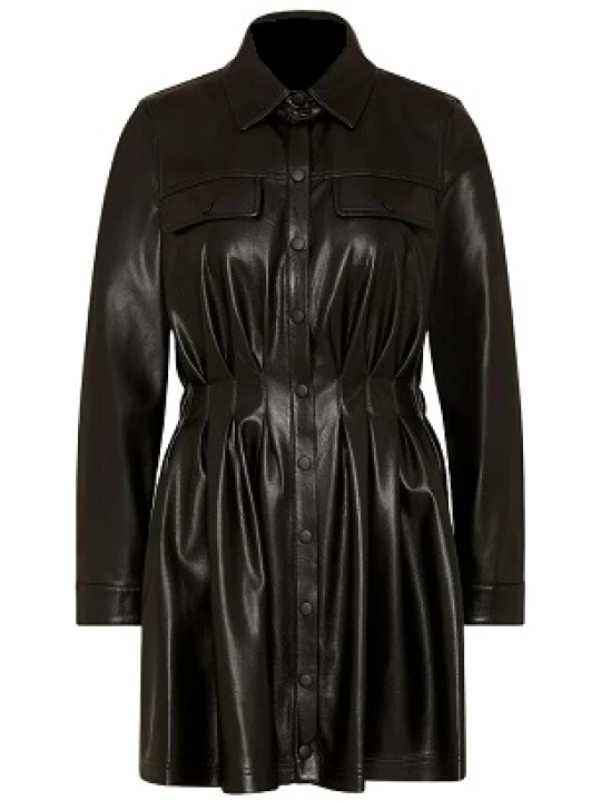 Lightweight Black Leather Dress