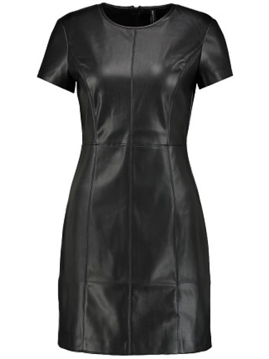 Real Black Leather Dress