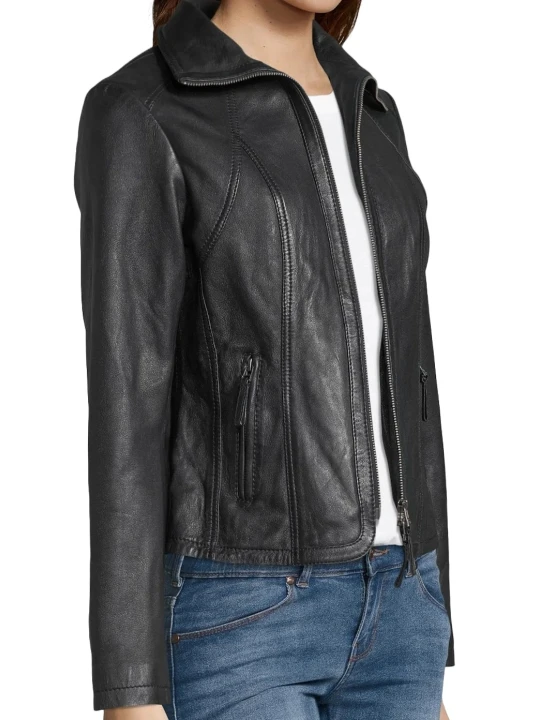 Black Jacket With Leather