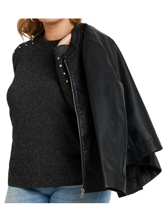 Custom Black Leather Jacket