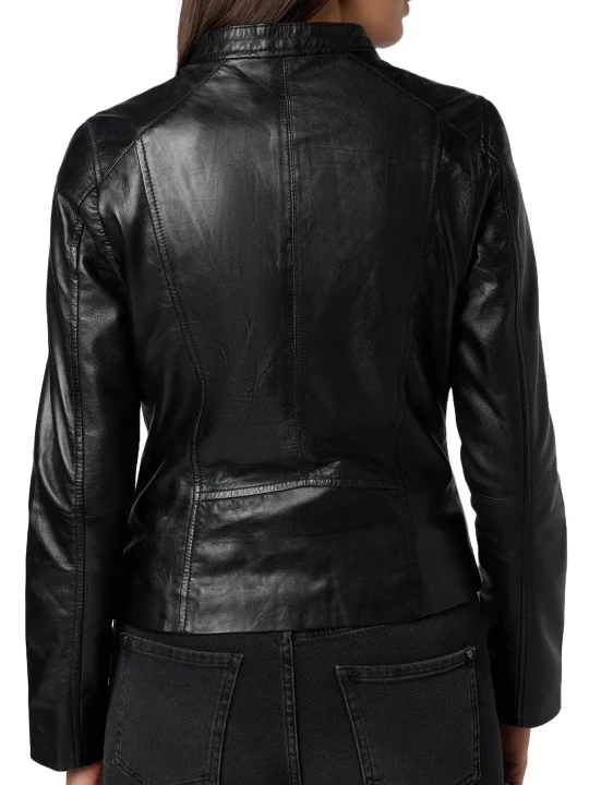 Designer Lapel Collar Leather Jacket Designer Lapel Collar Leather Jacket