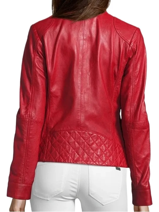 Genuine Red Leather Jacket