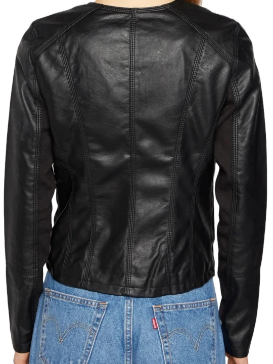 Real Short Leather Jacket