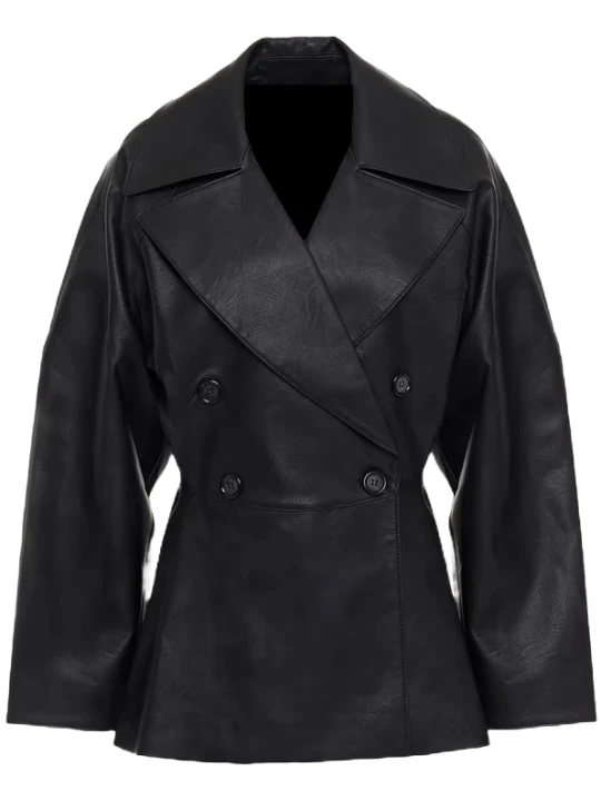 Relaxed Fit Real Leather Jacket