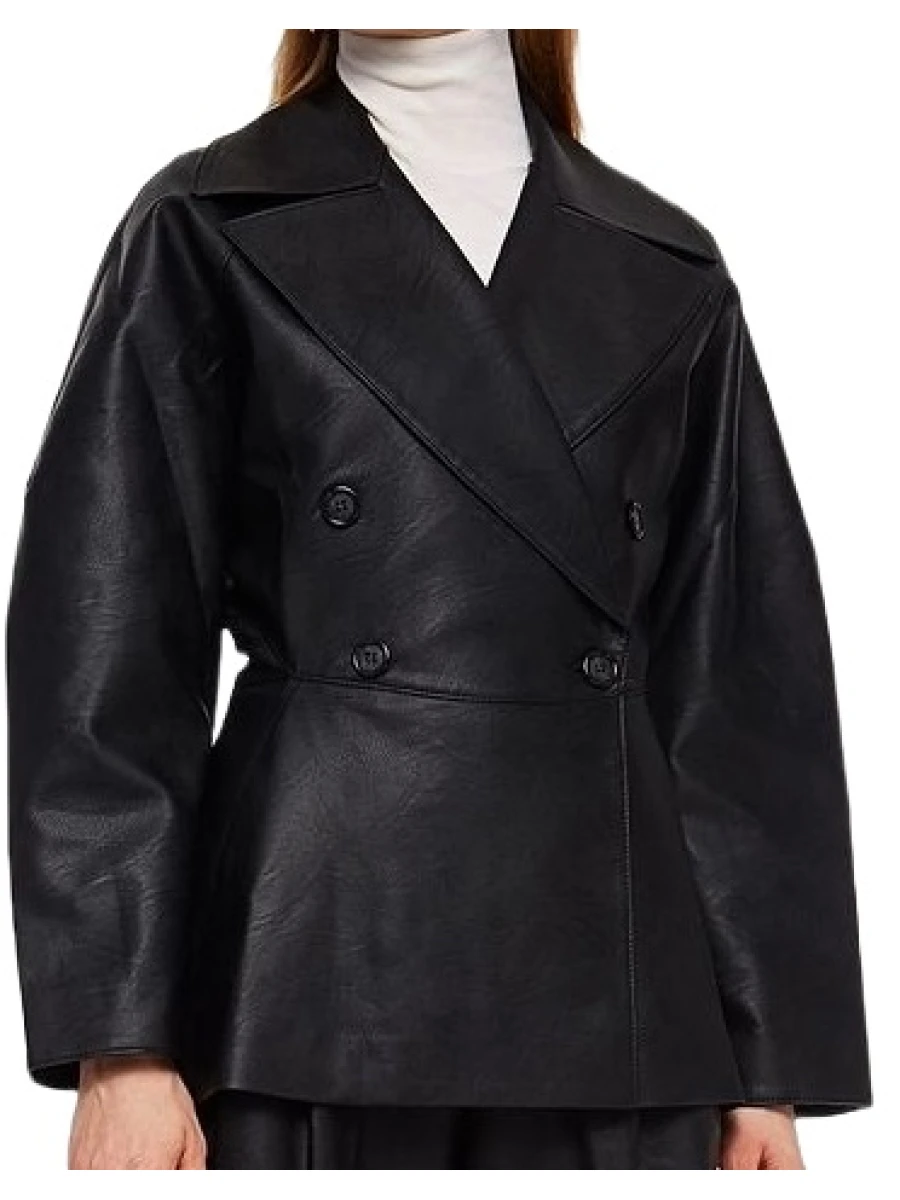 Relaxed Fit Real Leather Jacket