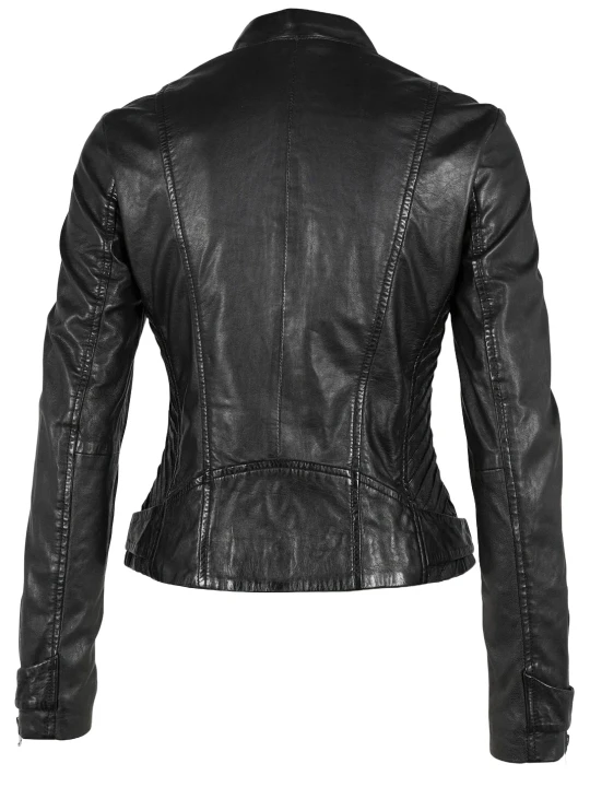 Sleek Black Leather Jacket Sleek Black Leather Jacket