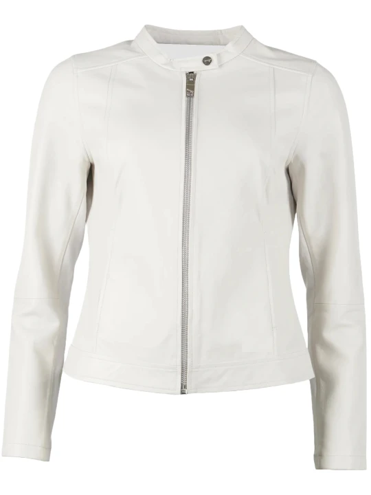 White Plain Leather Outfits