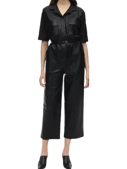 Original Black Leather Jumpsuit
