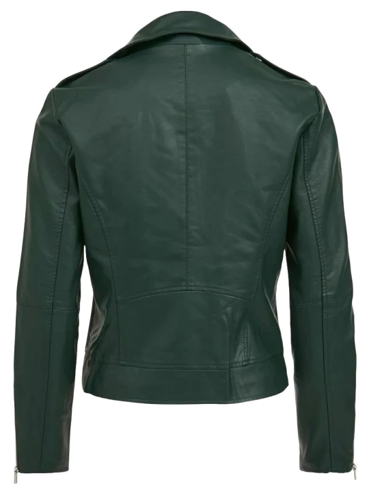 Best Green Leather Moto Jacket