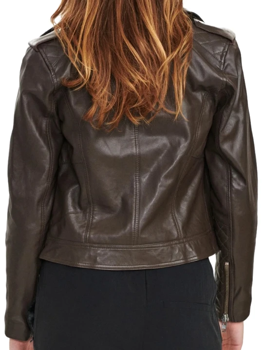 Custom Leather Dark Brown Racing Jackets