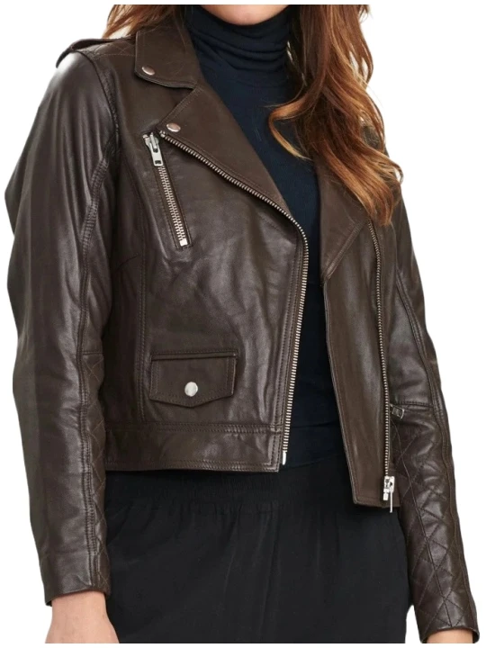 Custom Leather Dark Brown Racing Jackets