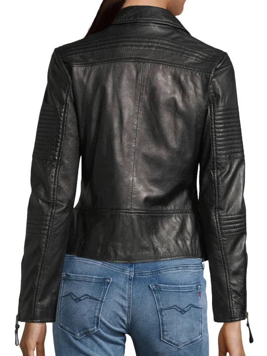 Gear Black Leather Jacket
