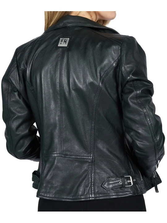 Leather Moto Jacket Black