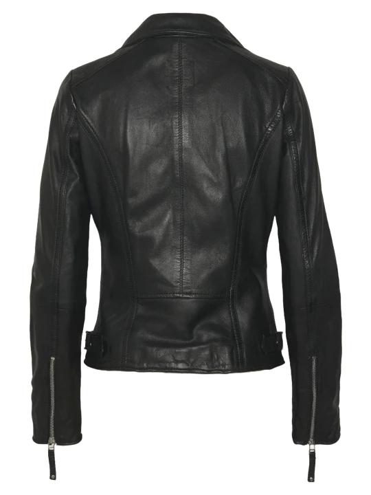 Leather Moto Jacket Black