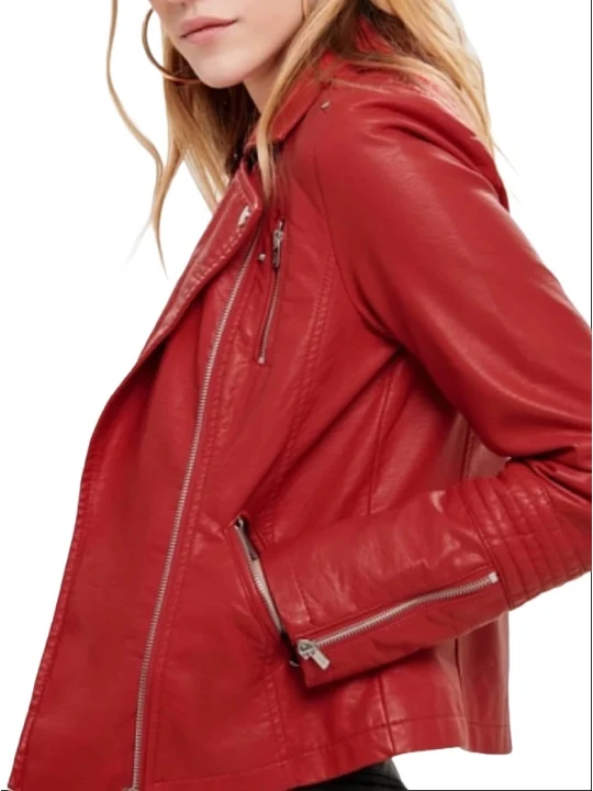 Leather Red Motorcycle Jacket