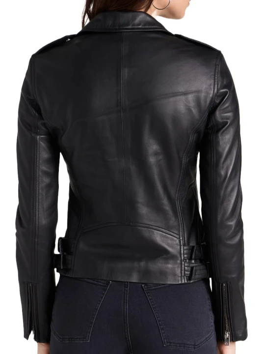 Soft Black Leather Moto Jacket