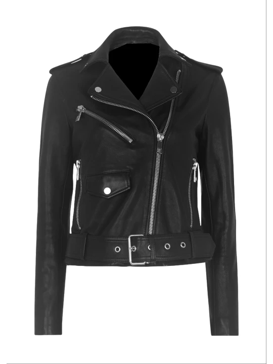 Soft Black Leather Riding Jacket