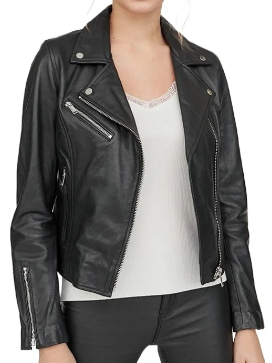 Women Black Leather Motorcycle Gear