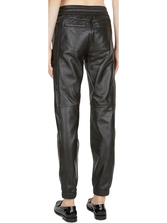 Black Leather Joggers Women Black Leather Joggers Women