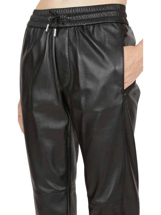 Black Leather Joggers Women Black Leather Joggers Women