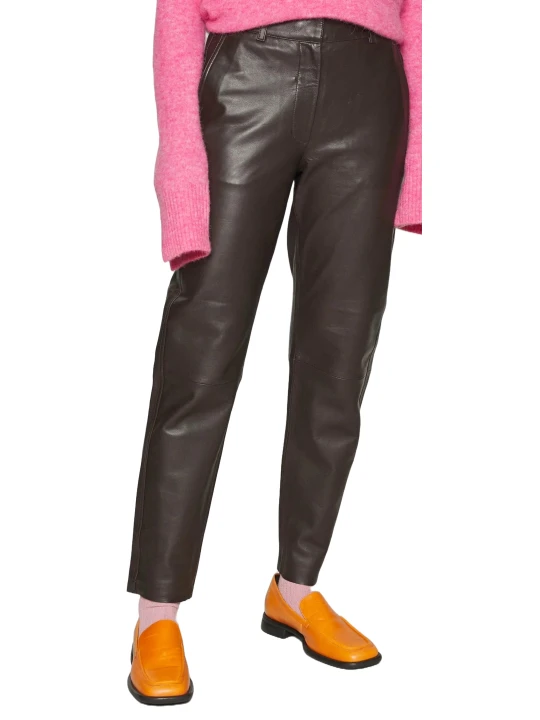 Brown Leather Trousers