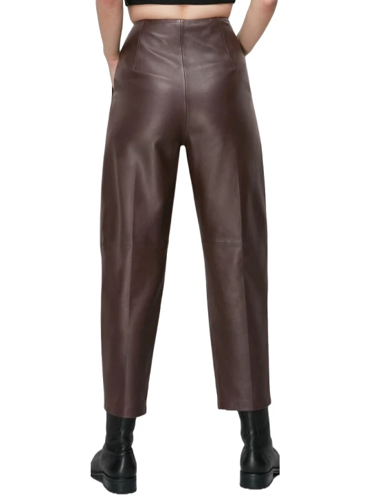 Dark Brown Leather Pants