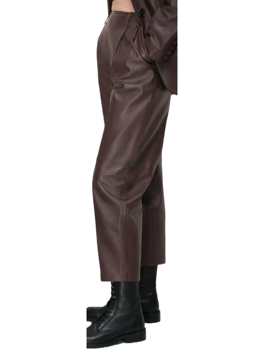 Dark Brown Leather Pants