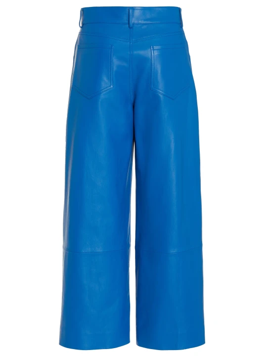 Classic Blue Leather Pant
