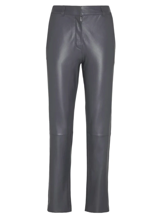 Grey Leather Trousers Grey Leather Trousers