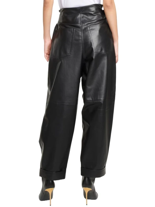 Leather Black Trousers Leather Black Trousers