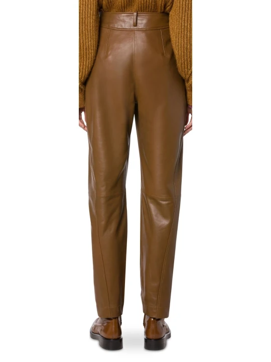 Leather Brown Moto Pants Leather Brown Moto Pants
