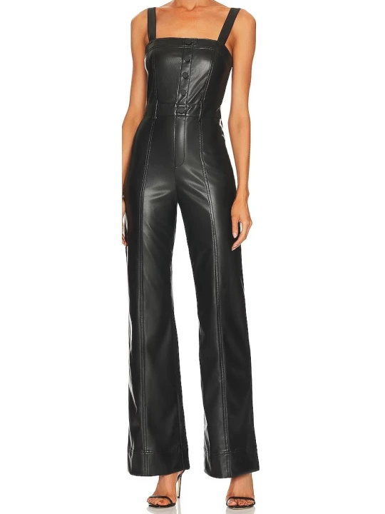 Soft Real Leather Jumpsuit For Women