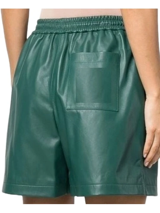 Green Leather Short Green Leather Short