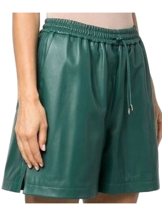 Green Leather Short Green Leather Short