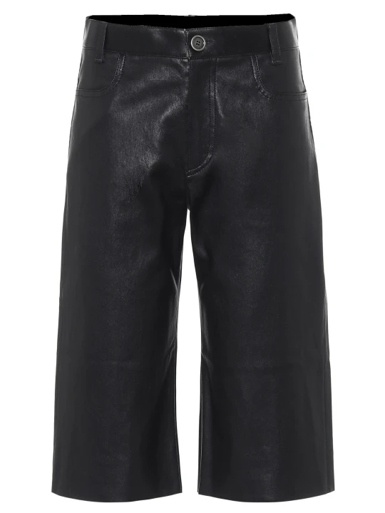 Lamb Bermuda Shorts In Leather